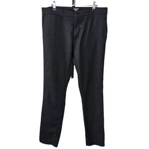 Carhartt Mens WIP Sid Pant Size 32 Work Pant Wool Blend Slim Fitted Grey